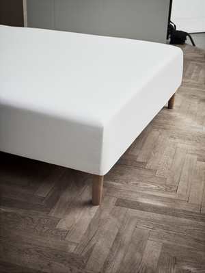 Percale Fitted sheet w/elastic 90x30x200 cm white