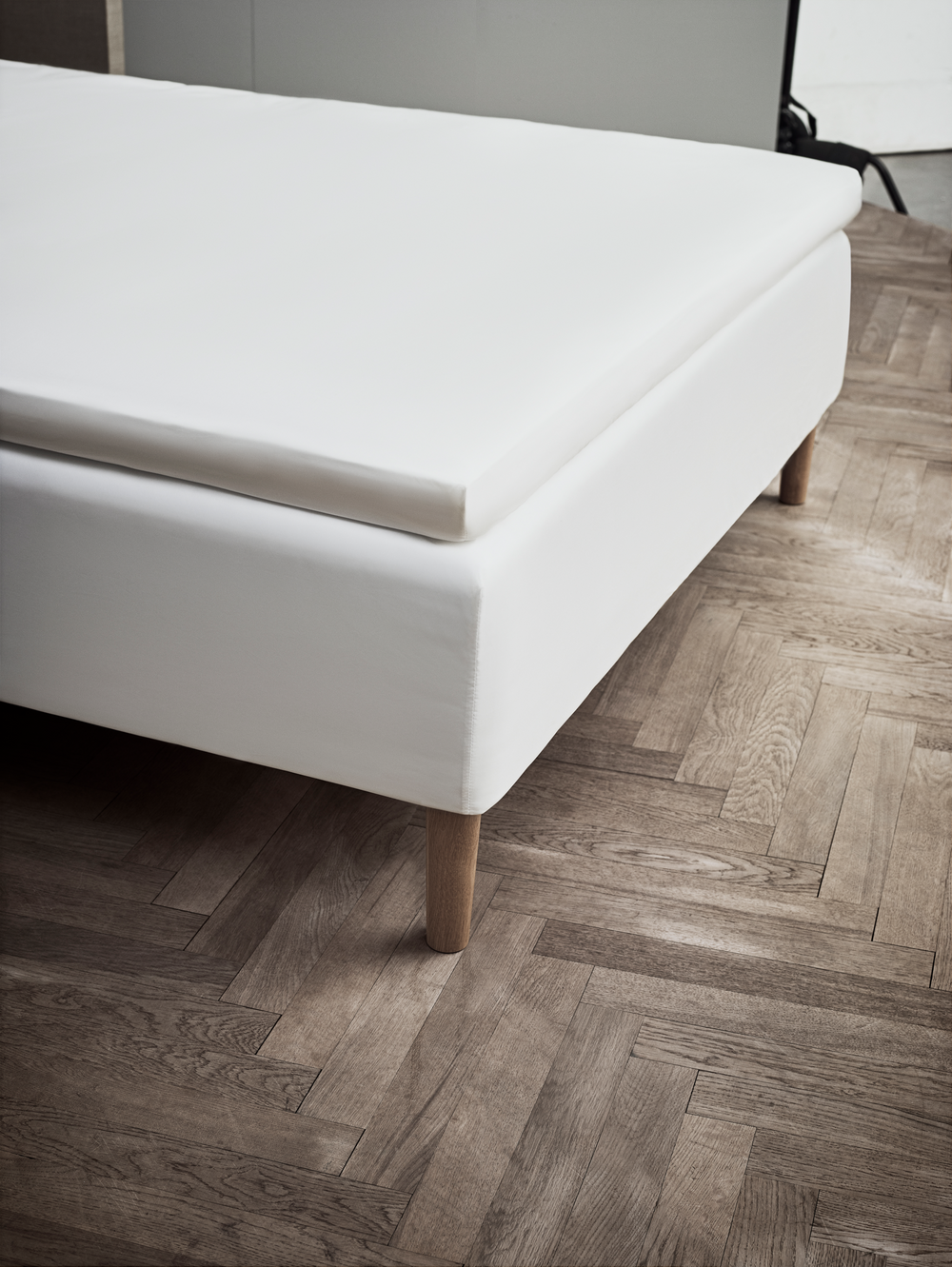 Percale Fitted sheet w/o elastic 160x200 cm white
