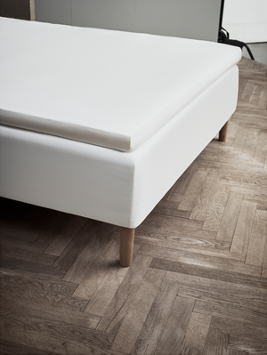 Percale Fitted sheet w/o elastic 90x210 cm white