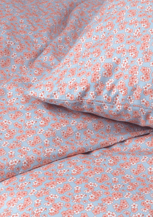 Pleasantly Bed linen 140x200 cm light blue/rose DK