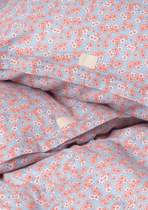Pleasantly Bed linen 140x200 cm light blue/rose DK