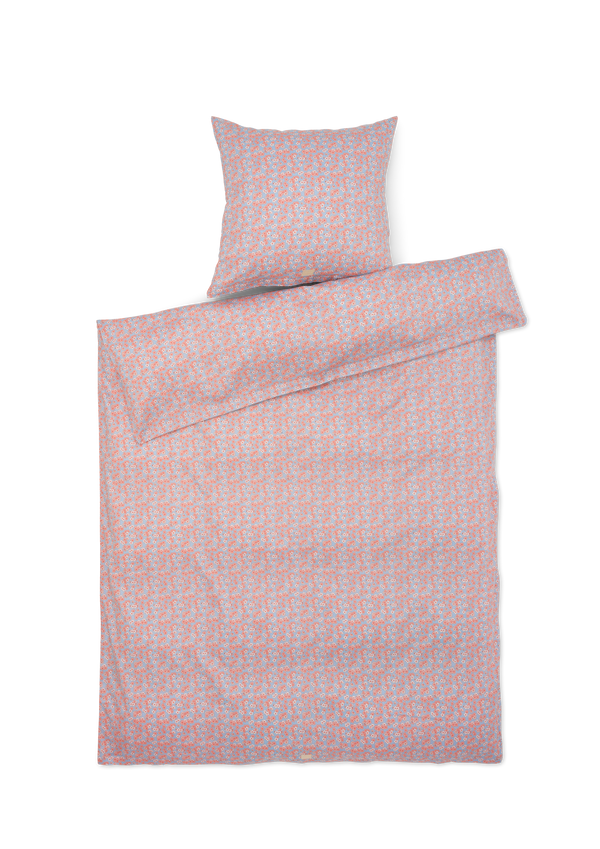 Pleasantly Bed linen 140x200 cm light blue/rose DK