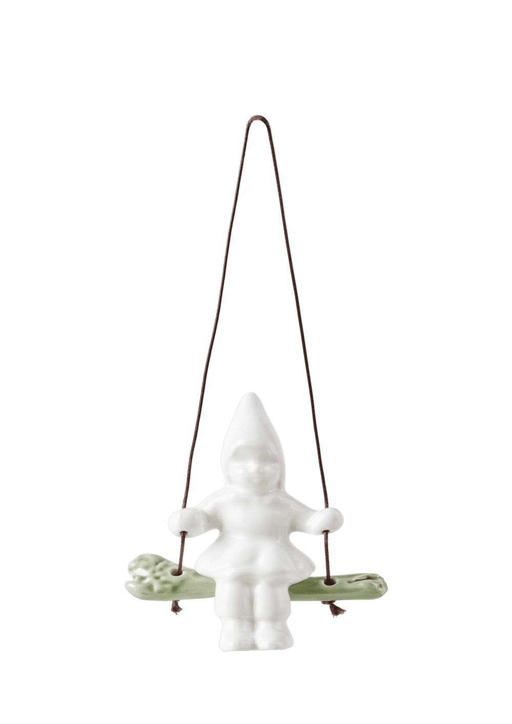 Christmas Tales Swinging girl Ornament H8 white