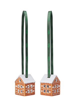 Gingerbread Christmas Ornament H5 brown 2 pcs.