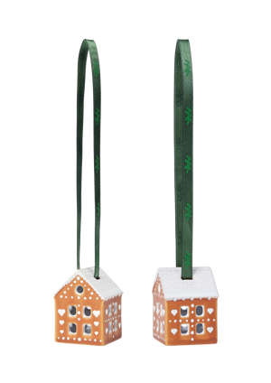 Gingerbread Christmas Ornament H5 brown 2 pcs.