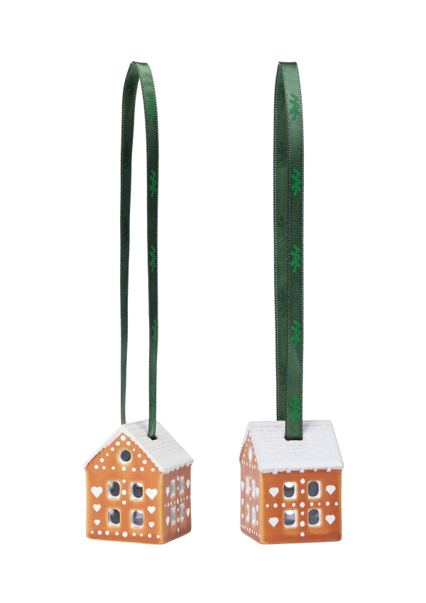 Gingerbread Christmas Ornament H5 brown 2 pcs.