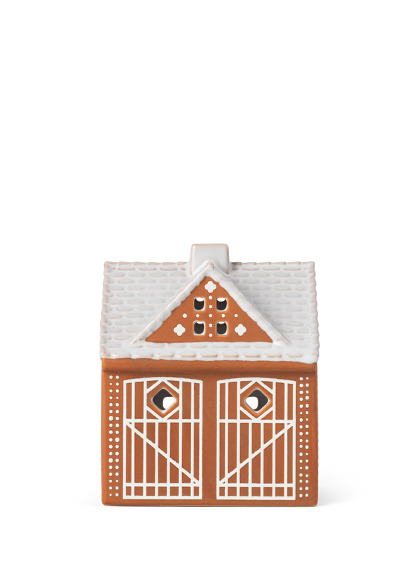 Gingerbread Lighthouse Christmas Stable H11.5 brown