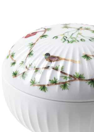 Hammershøi Christmas Bonbonniere Ø12 cm white w. deco