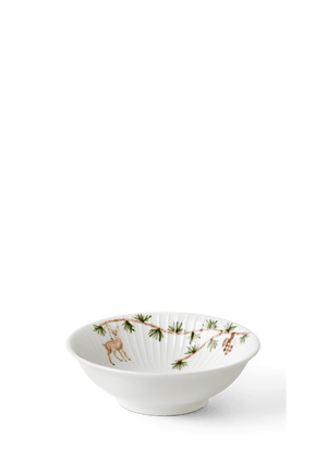 Hammershøi Christmas Bowl Ø16 cm white w. deco 2 pcs.
