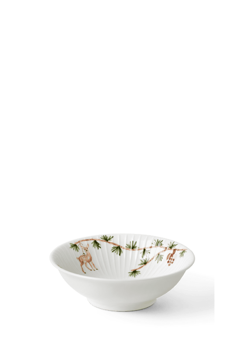 Hammershøi Christmas Bowl Ø16 cm white w. deco 2 pcs.