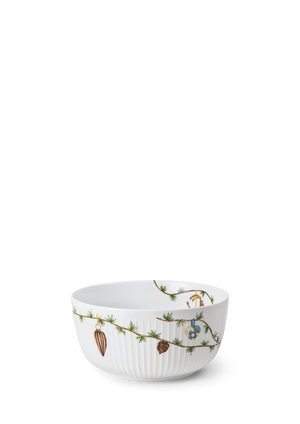 Hammershøi Christmas Bowl Ø21 cm white w. deco