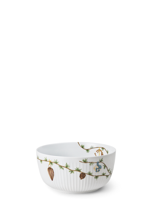 Hammershøi Christmas Bowl Ø21 cm white w. deco