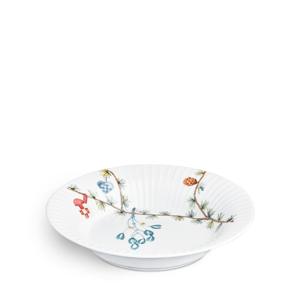 Hammershøi Christmas Soup plate Ø21 cm white w. deco