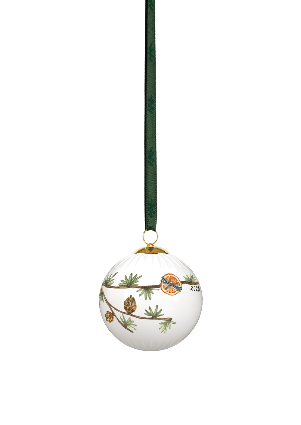 Hammershøi Christmas Bauble 2025 Ø6 cm white w. deco