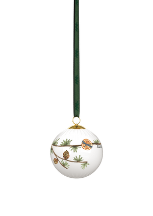 Hammershøi Christmas Bauble 2025 Ø6 cm white w. deco