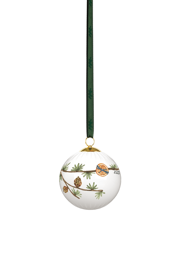 Hammershøi Christmas Bauble 2025 Ø6 cm white w. deco