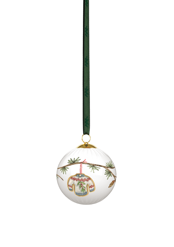 Hammershøi Christmas Bauble 2025 Ø6 cm white w. deco