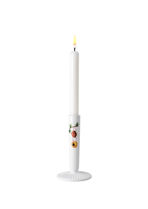 Hammershøi Christmas Candle holder H16 cm white w. deco