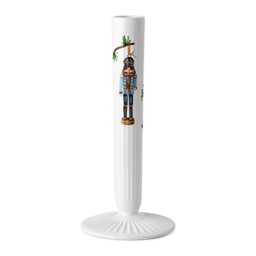 Hammershøi Christmas Candle holder H20 cm white w. deco