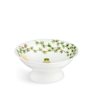 Hammershøi Christmas Bowl on stand Ø23 cm white w. deco