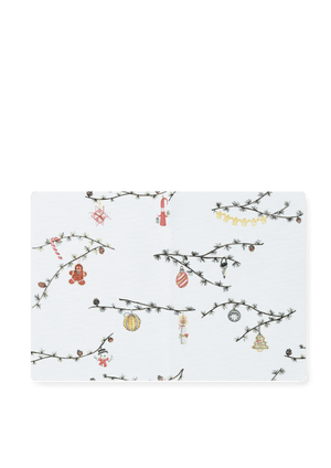 Hammershøi Christmas Place mat 2025 43x30 cm white w. deco