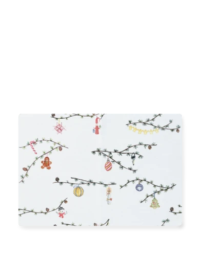 Hammershøi Christmas Place mat 2025 43x30 cm white w. deco