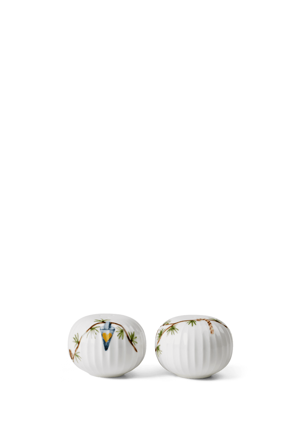 Hammershøi Christmas Salt and pepper set H5 cm white w. deco