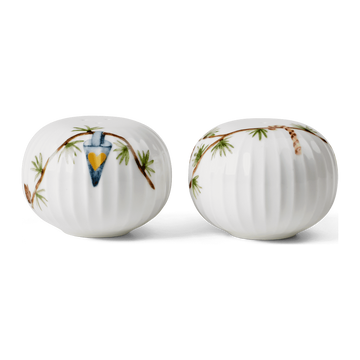 Hammershøi Christmas Salt and pepper set H5 cm white w. deco