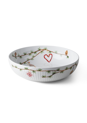 Hammershøi Christmas Bowl Ø30 cm white w. deco