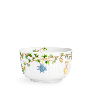 Hammershøi Christmas Bowl Ø12 cm white w. deco