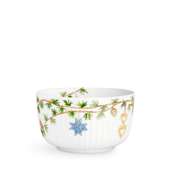Hammershøi Christmas Bowl Ø12 cm white w. deco