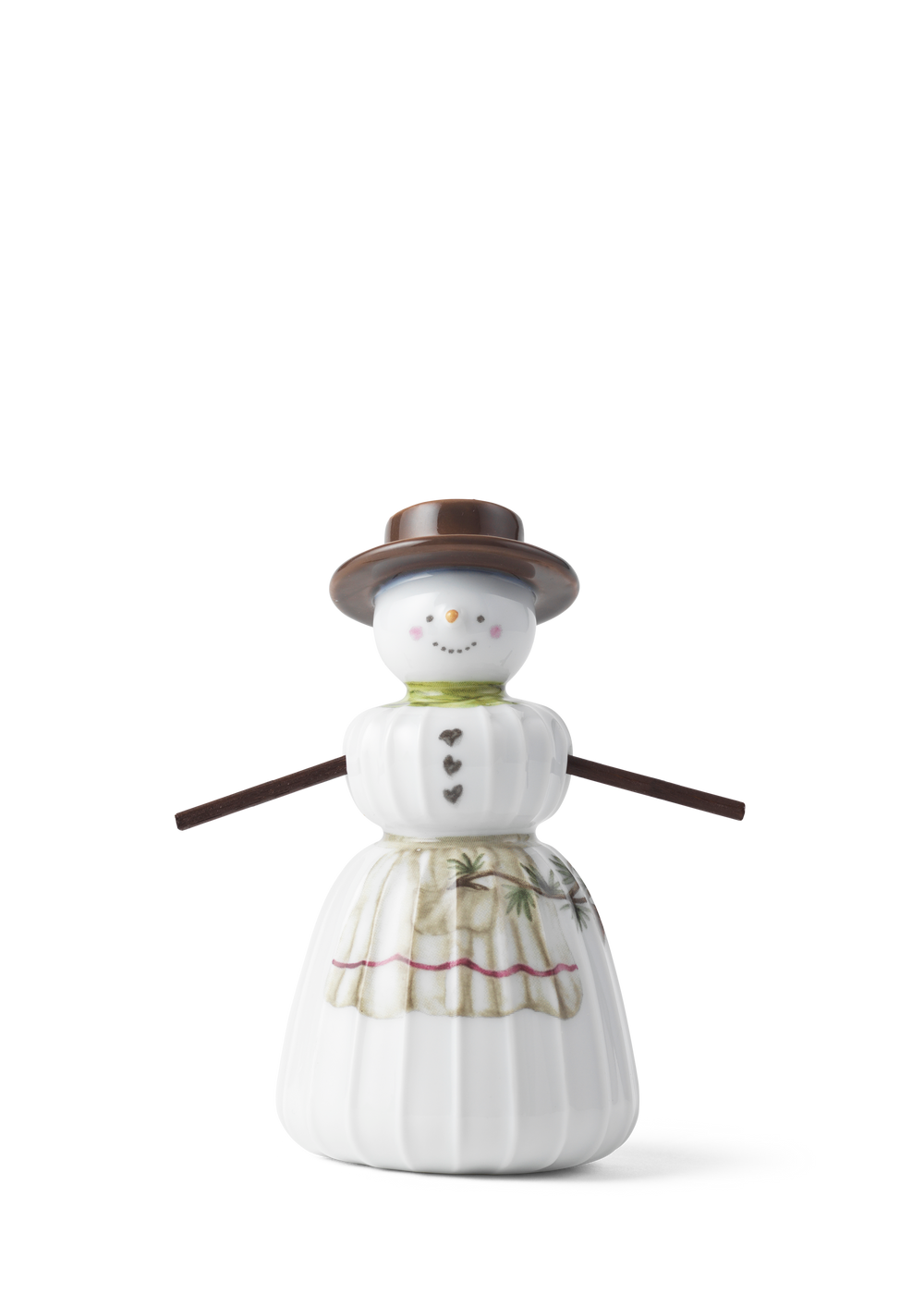 Hammershøi Christmas Snowwoman H11 white w. deco
