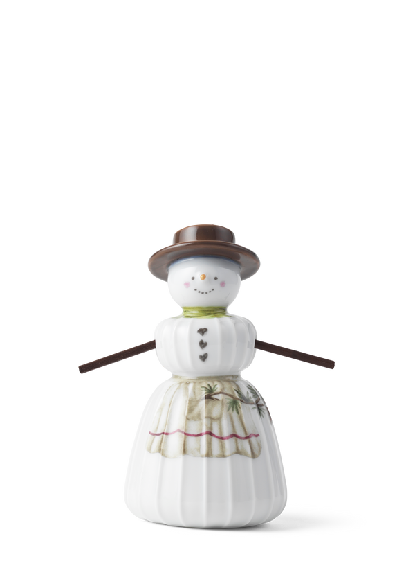 Hammershøi Christmas Snowwoman H11 white w. deco
