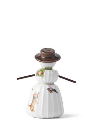 Hammershøi Christmas Snowwoman H11 white w. deco