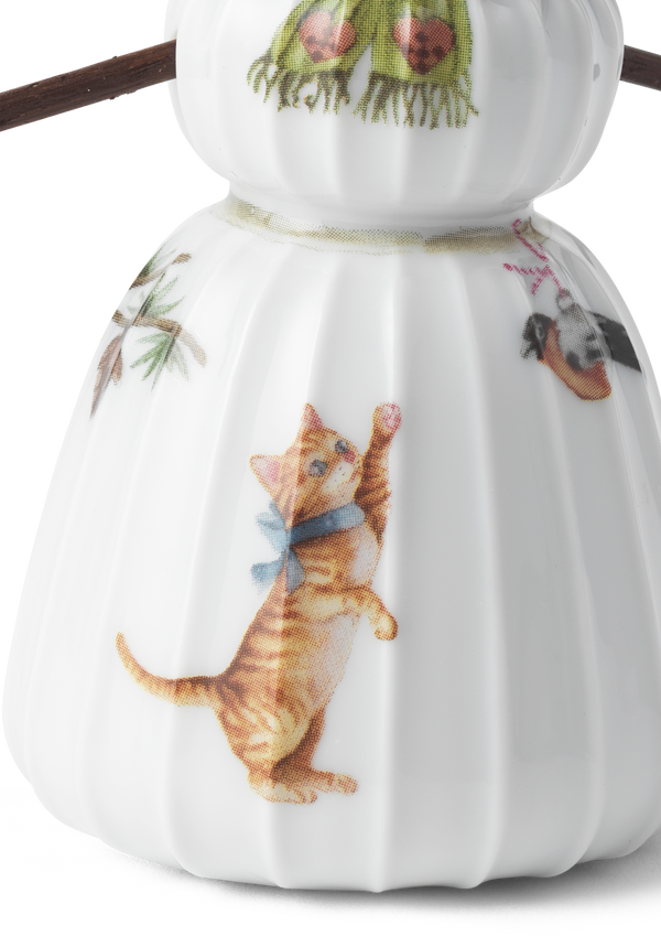 Hammershøi Christmas Snowwoman H11 white w. deco