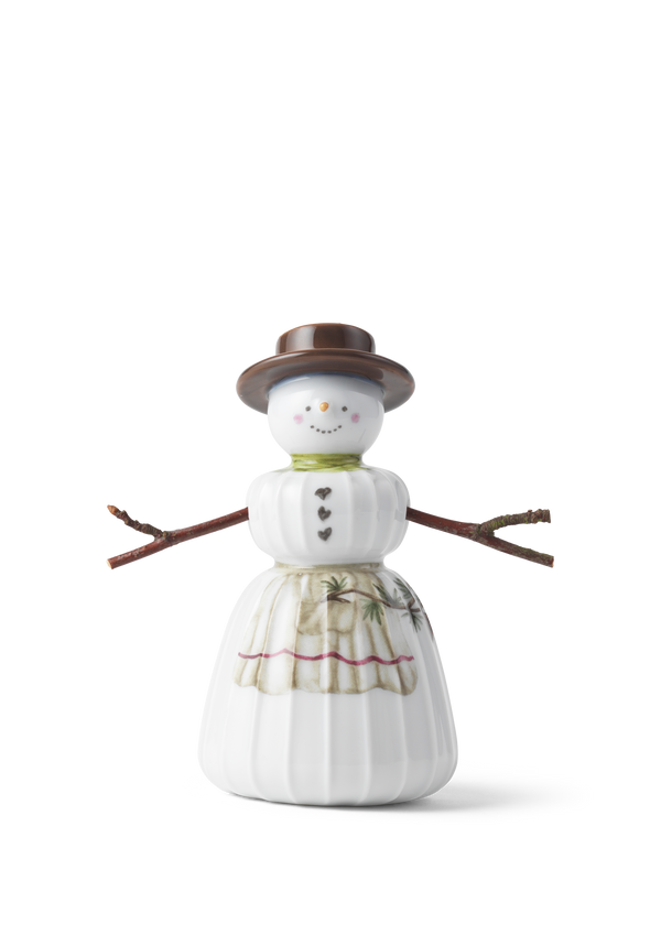 Hammershøi Christmas Snowwoman H11 white w. deco