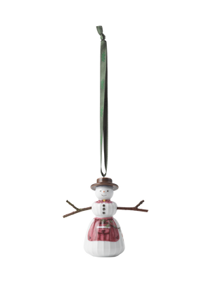 Hammershøi Christmas Snowwoman hanging variant H9 white w. deco