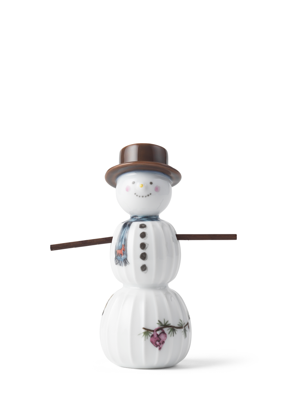 Hammershøi Christmas Snowman H11.5 white w. deco