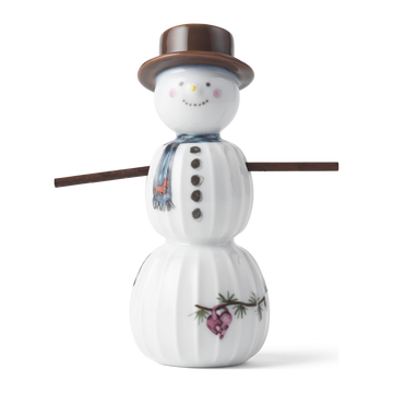 Hammershøi Christmas Snowman H11.5 white w. deco