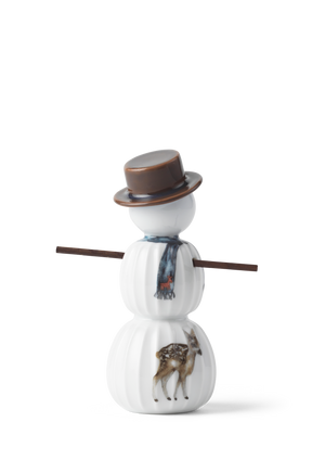 Hammershøi Christmas Snowman H11.5 white w. deco