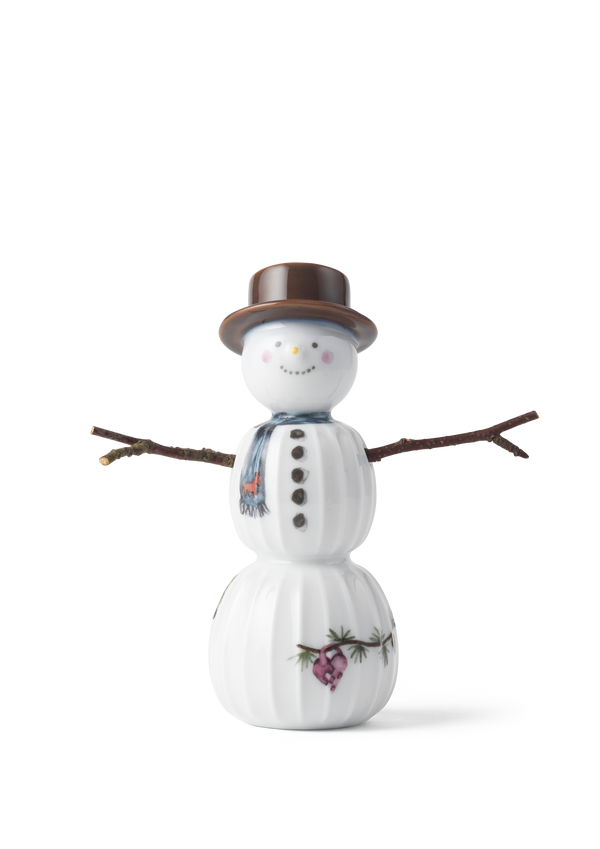Hammershøi Christmas Snowman H11.5 white w. deco