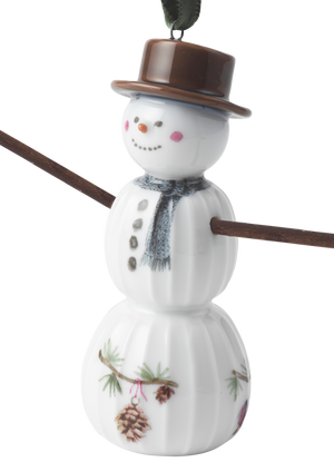 Hammershøi Christmas Snowman hanging variant H9.5 white w. deco