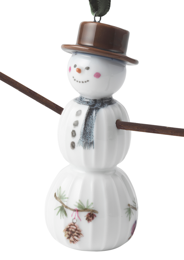 Hammershøi Christmas Snowman hanging variant H9.5 white w. deco