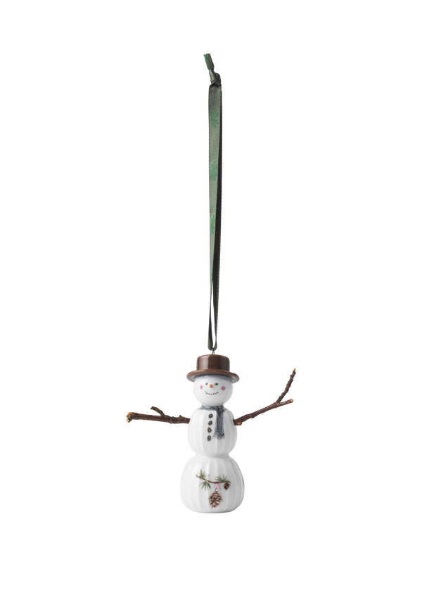 Hammershøi Christmas Snowman hanging variant H9.5 white w. deco