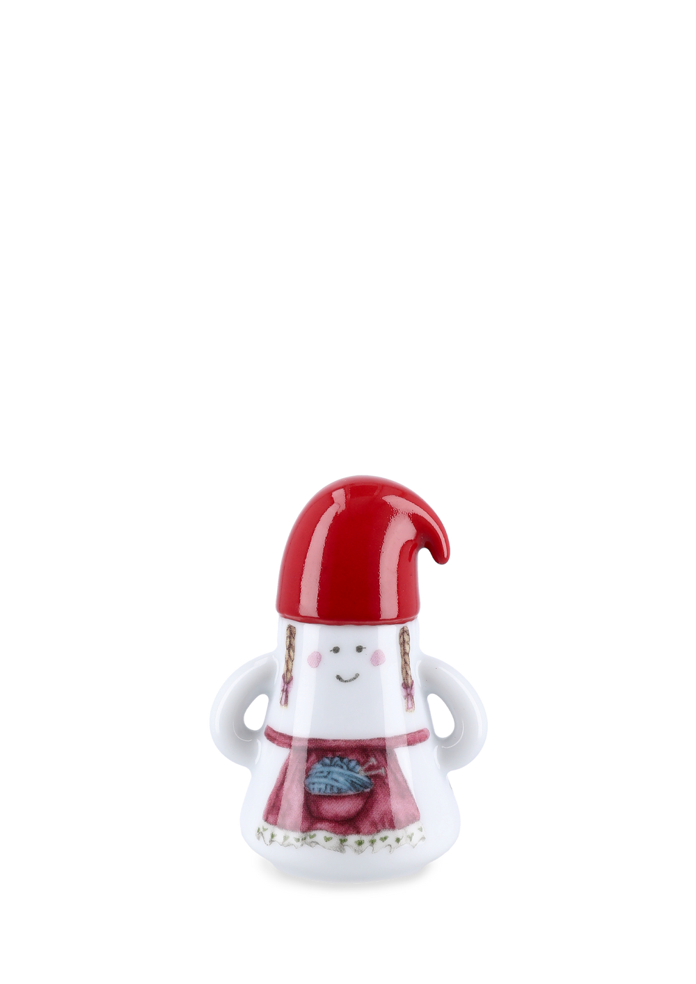 Hammershøi Christmas Mother Elf Ø6 cm white w. deco