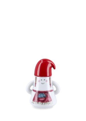 Hammershøi Christmas Mother Elf Ø6 cm white w. deco