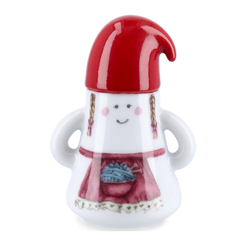 Hammershøi Christmas Mother Elf Ø6 cm white w. deco