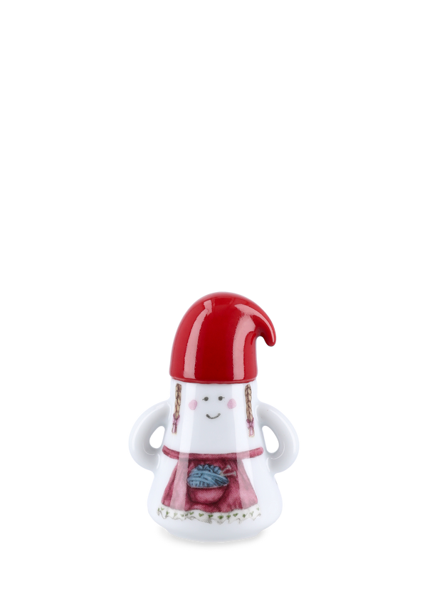 Hammershøi Christmas Mother Elf Ø6 cm white w. deco