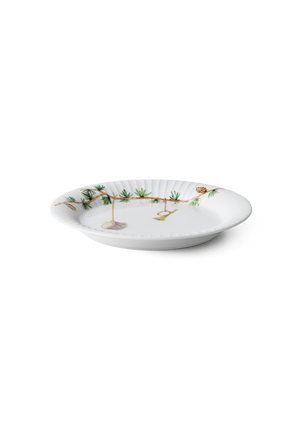 Hammershøi Christmas Plate Ø19 cm white w. deco
