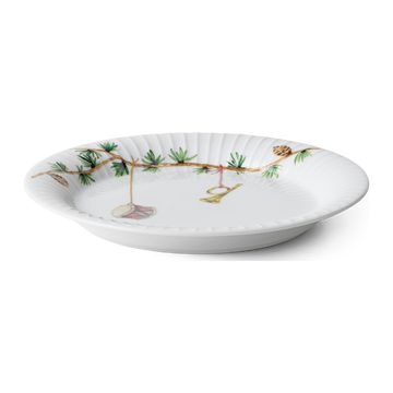 Hammershøi Christmas Plate Ø19 cm white w. deco